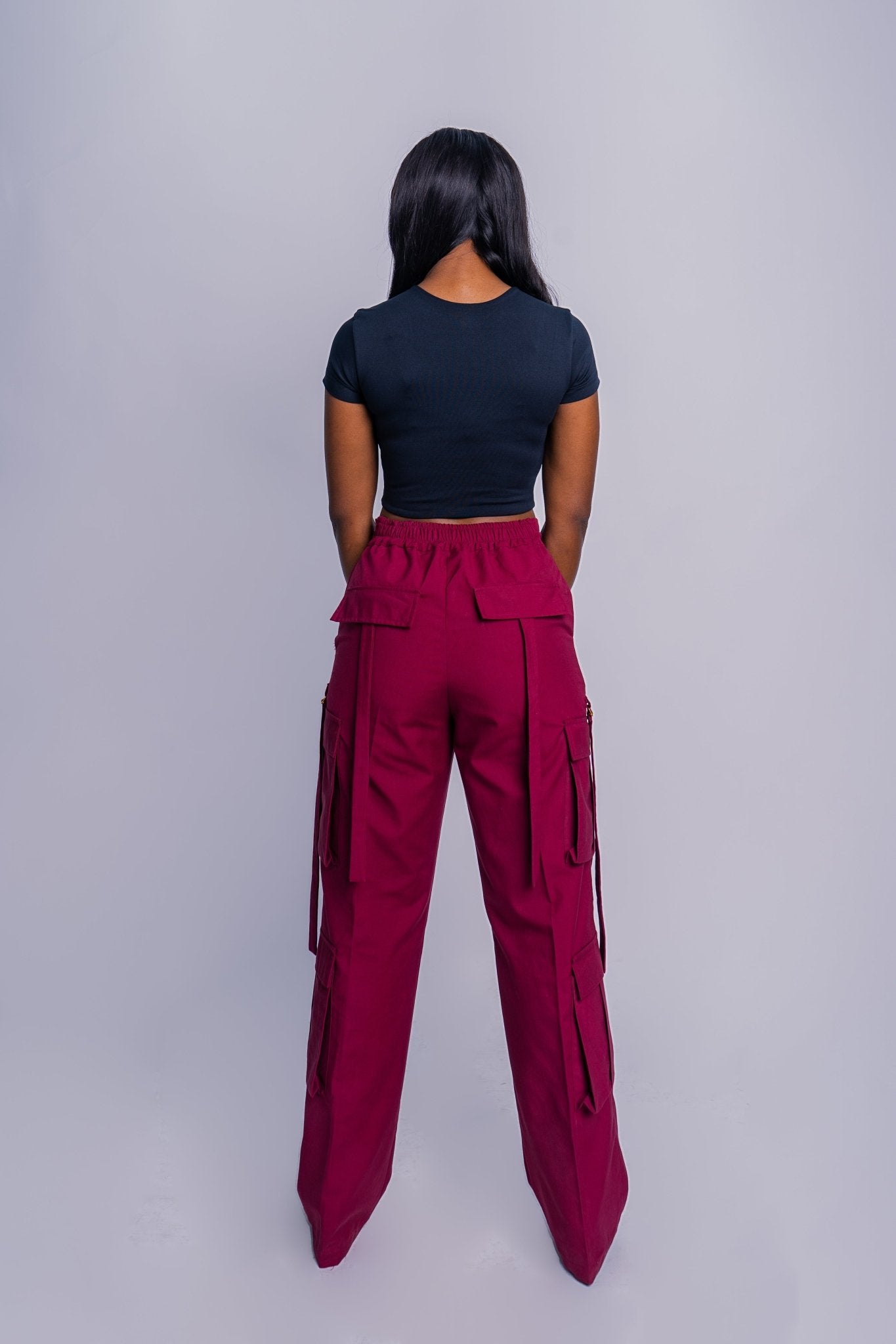 Laced Cargo Pants - FASHKLO