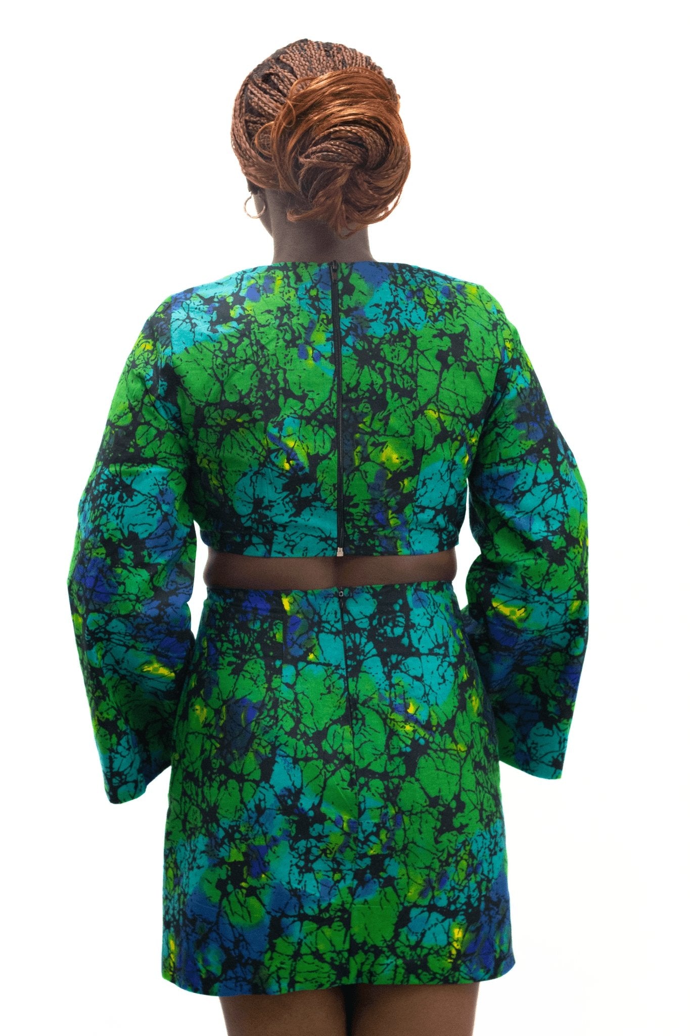 Natures Ankara set Bell sleeve